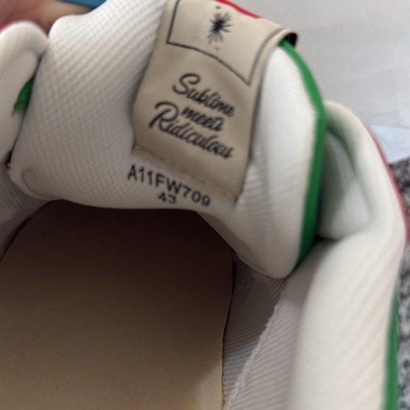 Maison Mihara Yasuhiro Mens Green Leather Parker Chunky Sole Low Top Sneakers - Picture 14 of 14